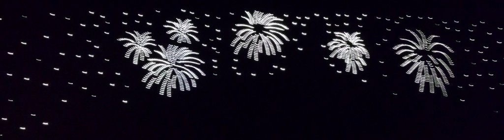 We keep the lights on all night, and if you watch closely some of the stars twinkle.