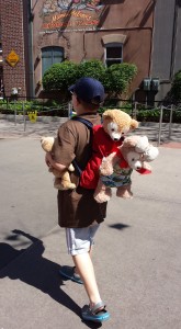 Robin has a place for everything…the problem is he likes to carry it all with him!
