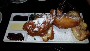 A preview of the food we will be eating in Heaven.  Behold the Monte Cristo!